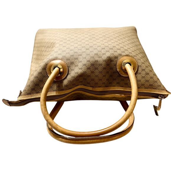 Gucci GG Supreme Monogram Print Canvas Shoulder Bag / Top Handle – Made in Italy - Picture 8 of 11